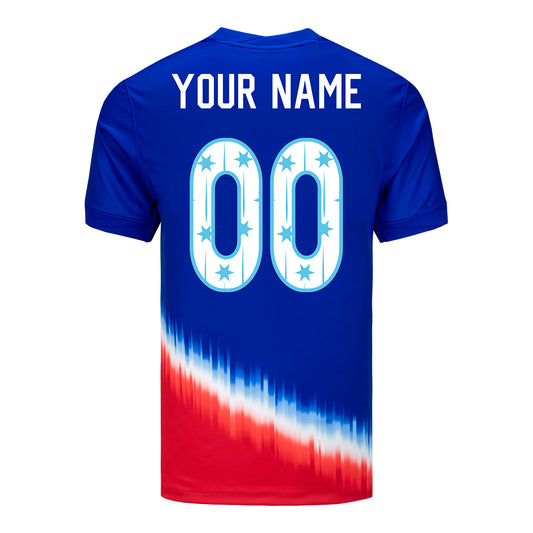 Men's Nike USWNT 2024 Personalized SheBelieves Cup Away Stadium Jersey - Back View