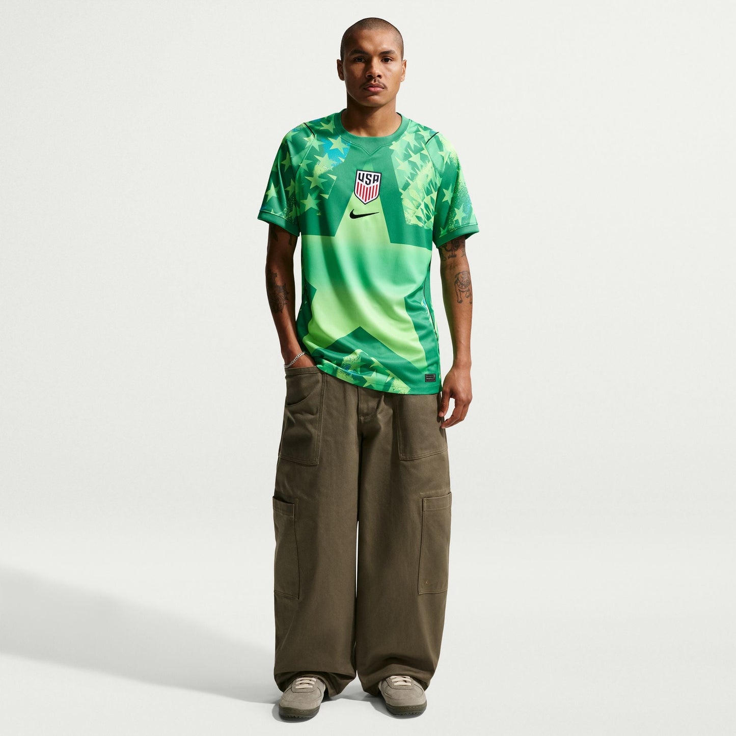 Men's Nike USMNT 2026 Personalized Goalkeeper Stadium Jersey