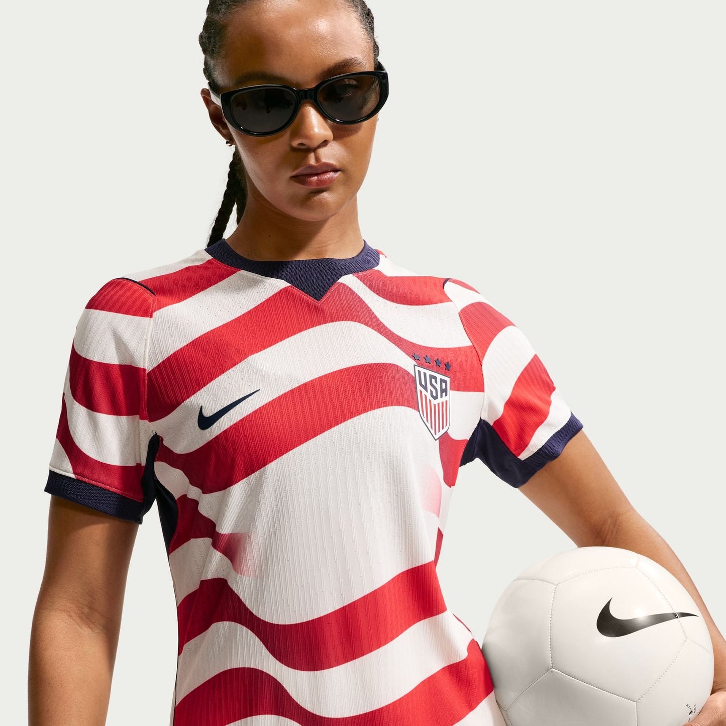 Women's Nike USWNT 2026 Personalized Stripes Match Jersey