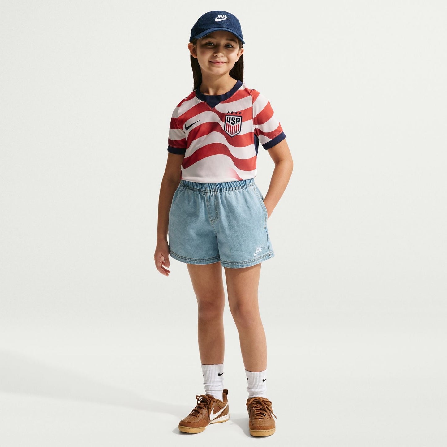 Youth Nike USWNT 2026 Personalized Stripes Stadium Jersey