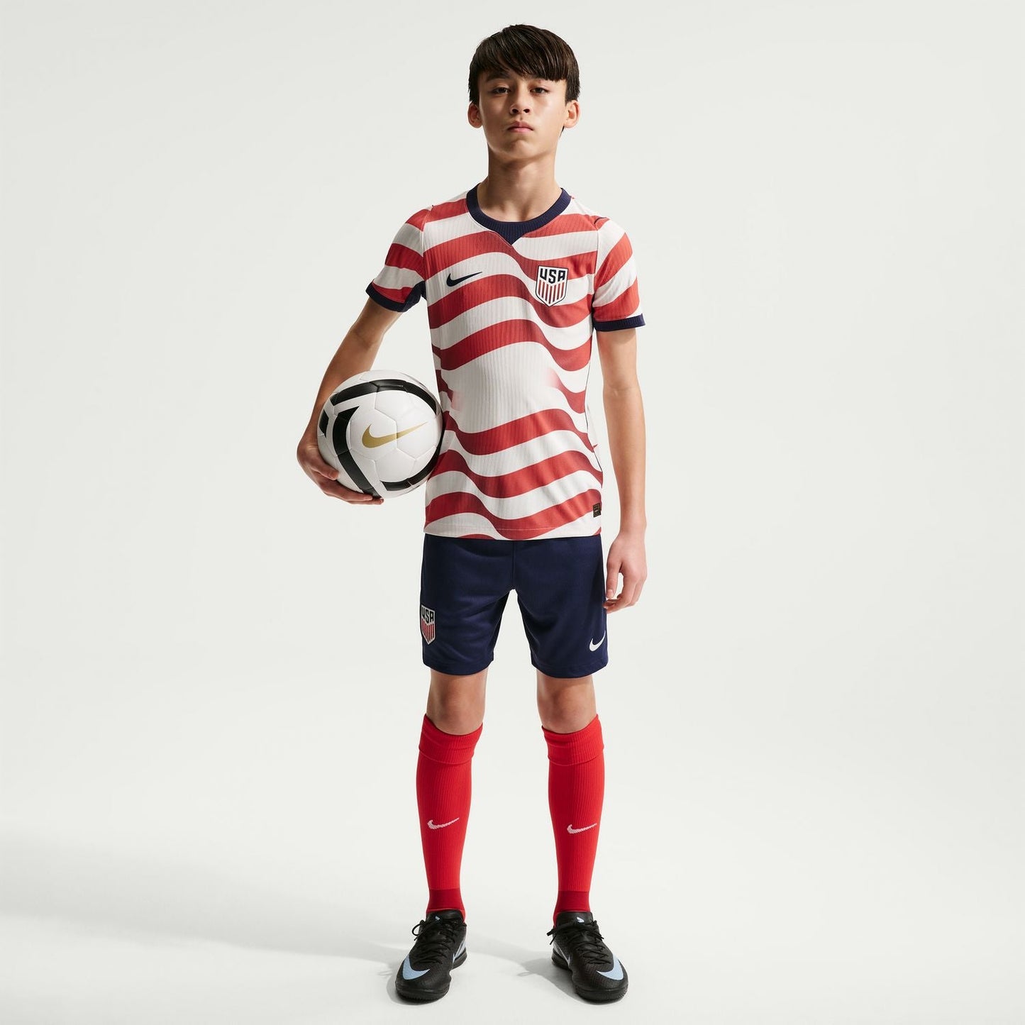 Youth Nike USMNT 2026 Personalized Stripes Match Jersey
