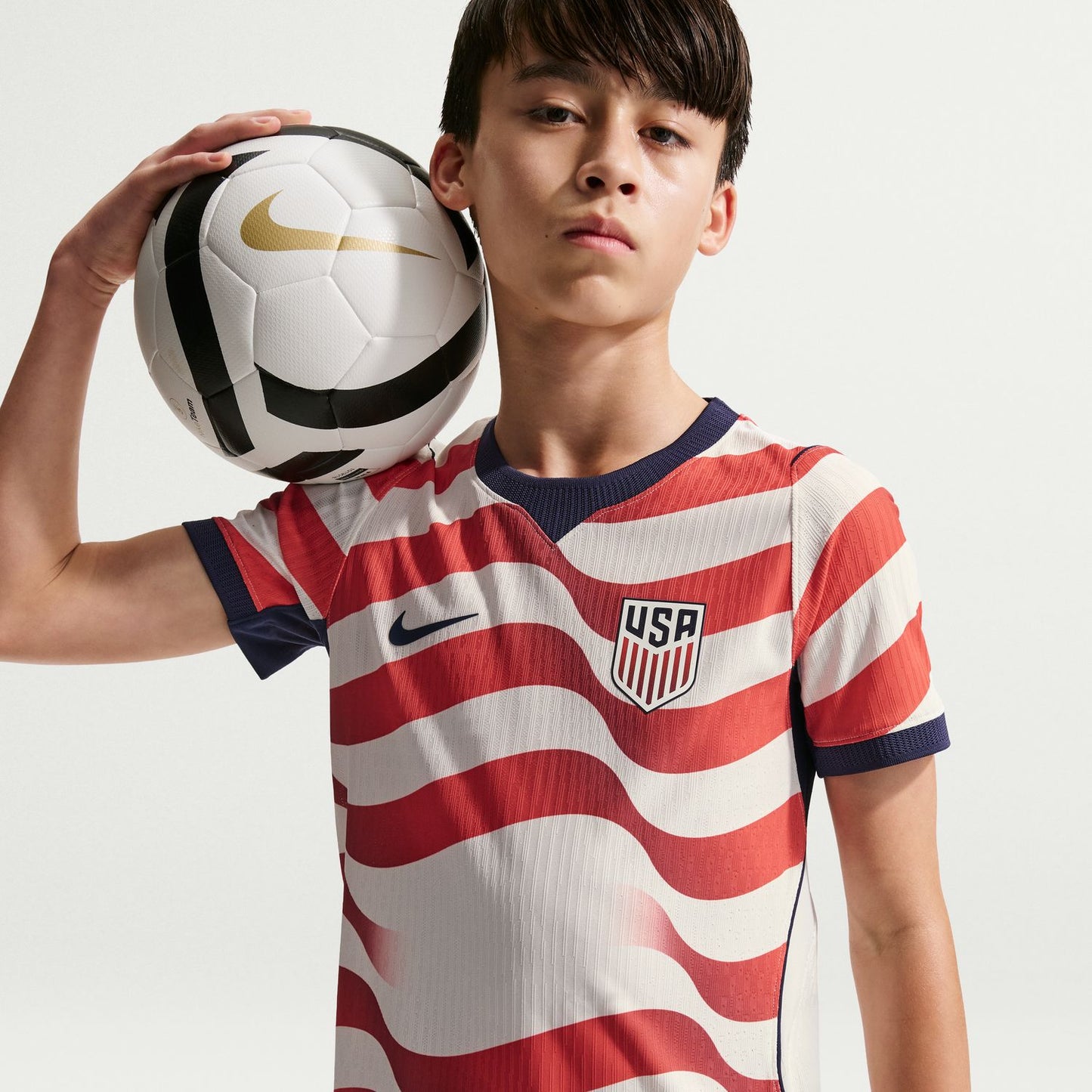 Youth Nike USMNT 2026 Personalized Stripes Match Jersey