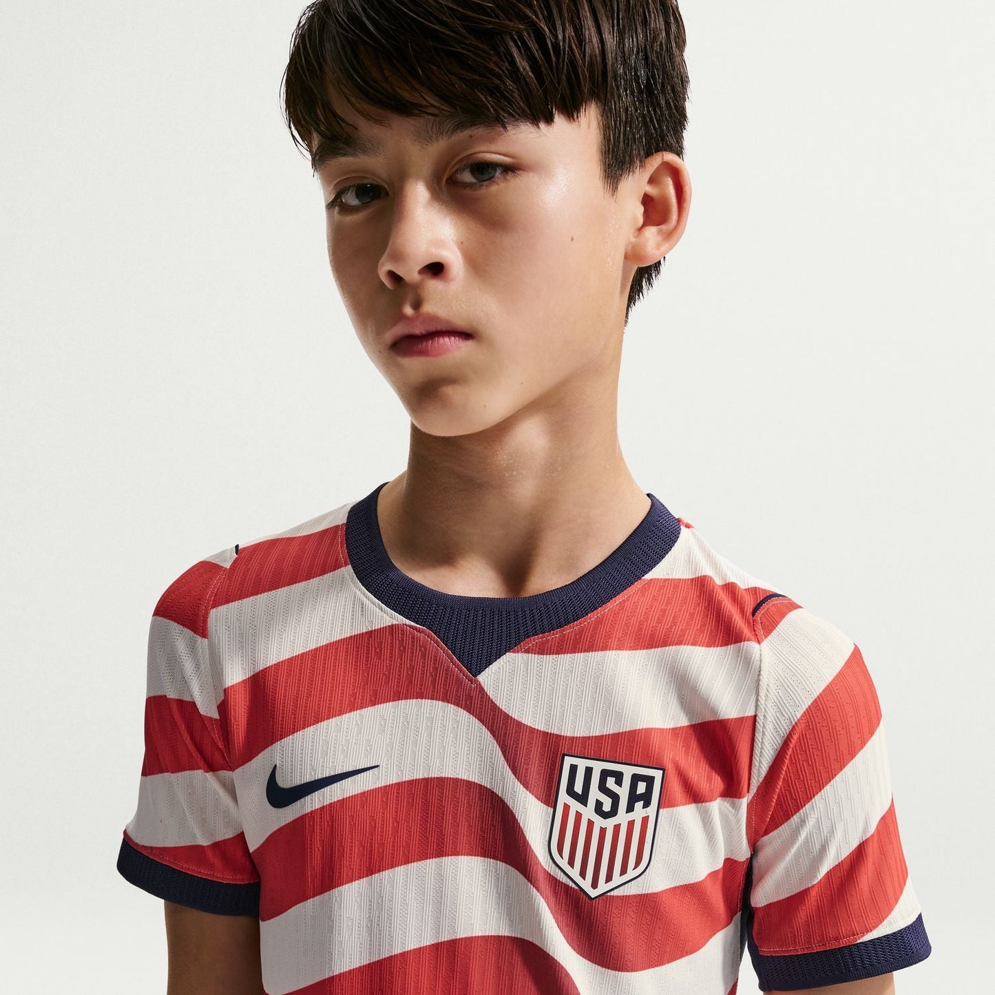 Youth Nike USMNT 2026 Personalized Stripes Match Jersey