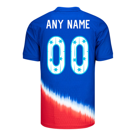 Men's Nike USWNT 2024 Personalized SheBelieves Cup Away Match Jersey - Back View