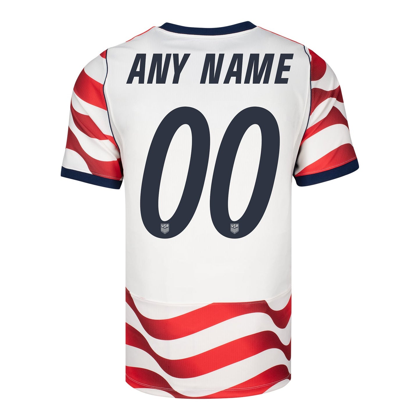 Men's Nike USMNT 2026 Personalized Stripes Stadium Jersey